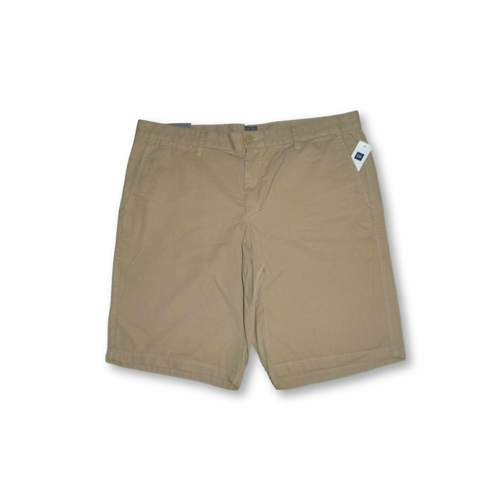 AGAP CLASSIC KHAKIS SHORTS MENS SIZE 38 ZIP FLY LIGHT KHAKI COLOR NEW WITH TAGS